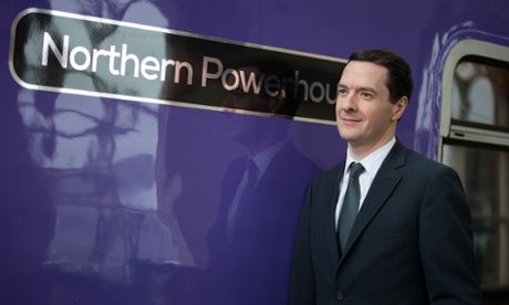 George Osborne at the naming ceremony for a rare electric train at Manchester Piccadilly railway station in March