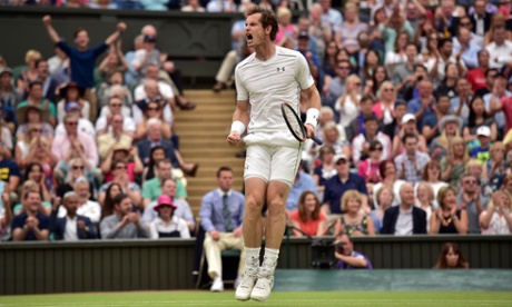 Murray celebrates.
