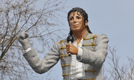 Michael Jackson's statue, formerly at Craven Cottage, Fulham.