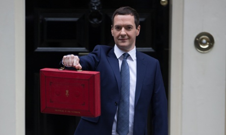 George Osborne before delivering his budget. 