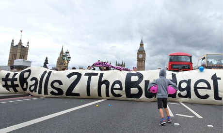 Protest against Budget