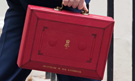 Chancellor carrying the red briefcase