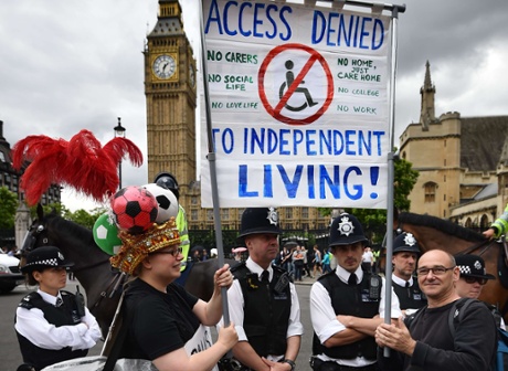 Protesters in Parliament Square