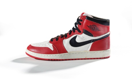 Nike. Air Jordan I, 1985. Nike Archives. (Photo: Ron Wood. Courtesy American Federation of Arts/Bata Shoe Museum)