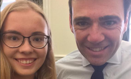 Abby Tomlinson has interviewed Andy Burnham for her vlog