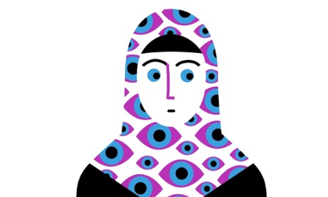 woman in hijab illustration