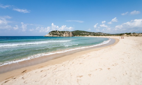 Voidokilia Beach, Petrohori near Yialova, Messinia, Peloponnese.