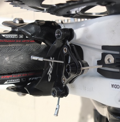 The Intuition’s rear brake.