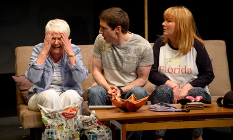 Carol Moore and Abigail McGibbon play mother and sister of Stevie (Declan Rodgers) in Can't Forget About You.