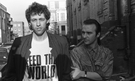 Bob Geldof feeding the world one T-shirt at a time.