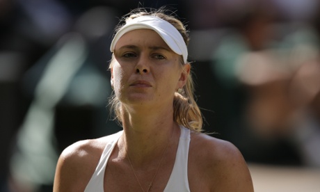 Defeat is written into Sharapova’s face.