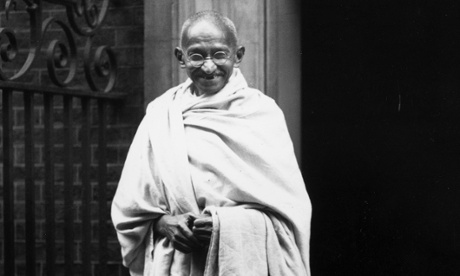 Mahatma Gandhi  outside 10 Downing Street, London. A statesman who really knew how to say no to colonial oppression, and in a peaceful way.