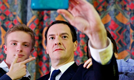 George Osborne takes a selfie with a constituent