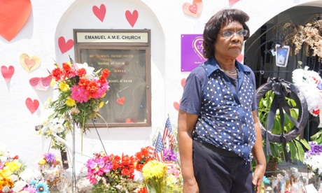 Liz Alston at Emanuel AME church, Charleston.