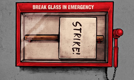 Ben Jennings' illustration: in emergency break glass