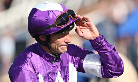 Richard Hughes acknowledges the crowd after his last ever race, on Fox Trotter at Goodwood