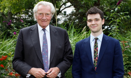 Anthony Howard Award winner Henry Zeffman with Lord Heseltine.