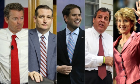 Rand Paul, Ted Cruz, Marco Rubio, Chris Christie and Carly Fiorina