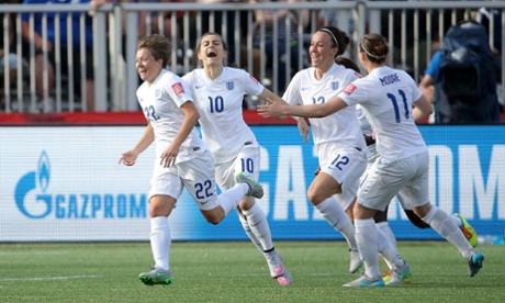 England forward Fran Kirby celebrates after scoring a World Cup goal