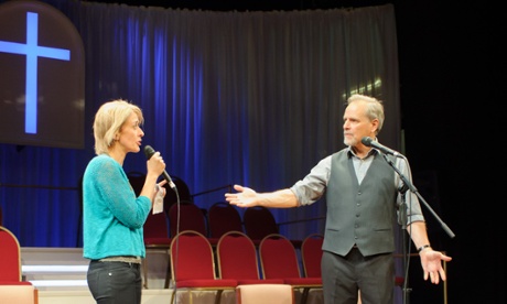 Lucy Ellinson and William Gaminara in The Christians