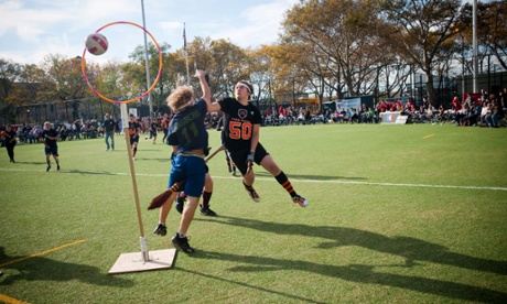 Brooms at the ready: it’s quidditch time.