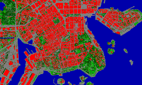 Helsinki temperatures map
