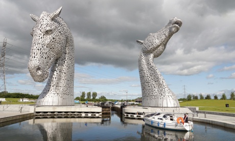 The Kelpies sculptures are the largest works of art in Scotland.