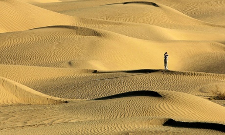 Deadly dunes … the Taklamakan desert in northwest China.