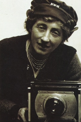Olive Edis with her camera