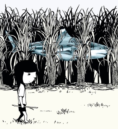 ‘Adorable and acute’: one of Joe Sumner’s illustrations for Evie Wyld’s memoir of developing an unhealthy childhood obsession with sharks.