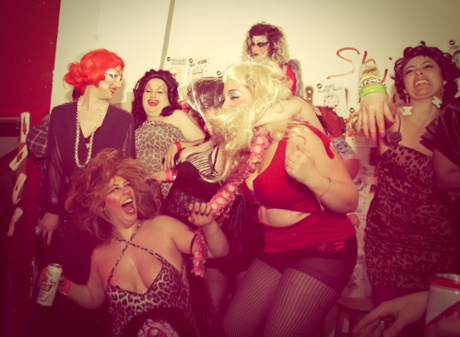 Club-goers at the original Amy Grimehouse event, the 2010 John Waters festival
