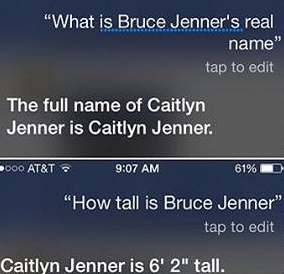 Siri Bruce Jenner