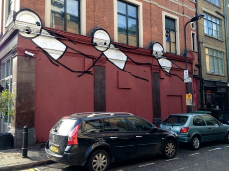 Flight by Stik, Hoxton Square, Hackney, London, 2012