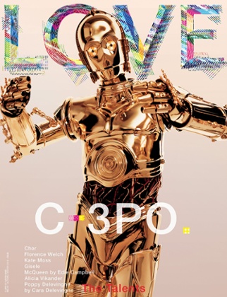 C-3PO on the cover of of Love's 2015 September issue.