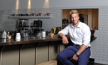 Daily grind: Robshaw relaxes by running  a coffee shop.