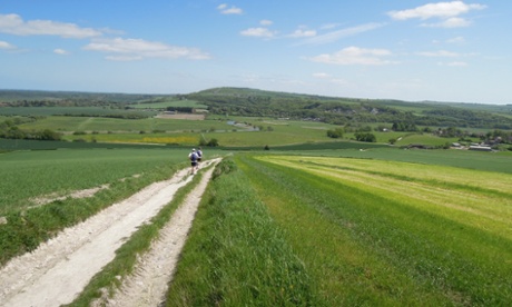 White lines: following the endless chalk path.