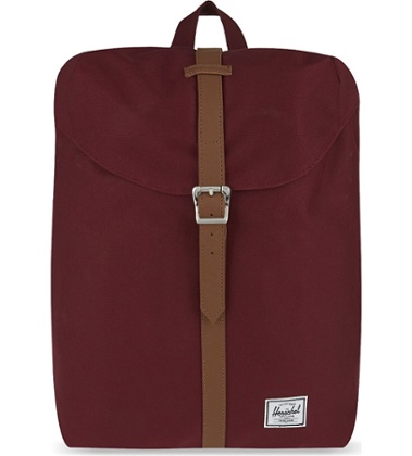 Herschel book bag, £55, Selfridges