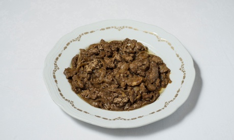 Meat and greet: fegato con cipolla (liver with onions).