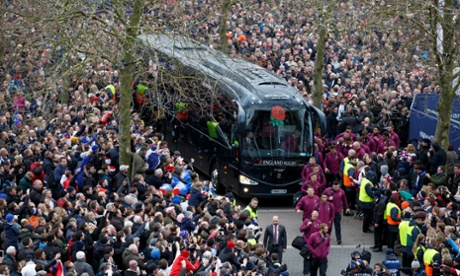England team bus
