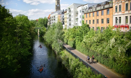 A view of North Plagwitz overlooking the Karl-Heine Canal.