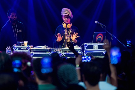 Erykah Badu, aka DJ Lowdown Loretta Brown, at Tipitina's this summer