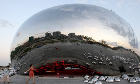Karamay, in China's Xinjiang region, is set to debut a public sculpture that resembles Anish Kapoor's Cloud Gate.