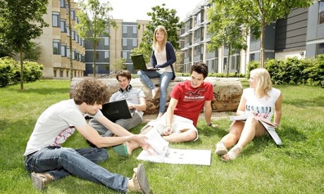 Students at the university of Bath.