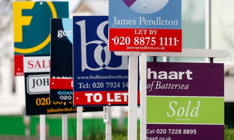 Estate agent signs 