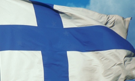 ca. 1990s, Helsinki, Finland --- Scandinavian Flags --- Image by   Joel W. Rogers/CORBIS