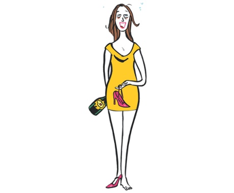 sophie heawood illustration trainwreck woman
