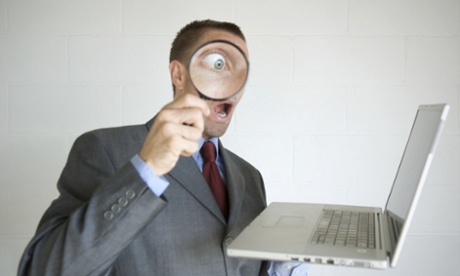 Business man with laptop