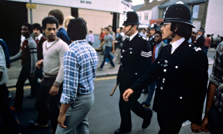 Police in Brixton, south London, in 1981