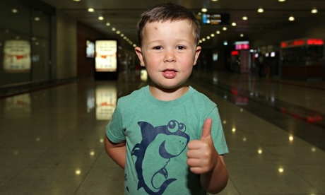 Manchester United fan Louis Diamond