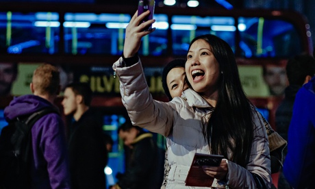 A selfie in Oxford Street